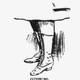 Drawing of lady's legs in bikewear